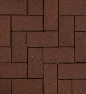 Брусчатка Клинкерная Тротуарная, 230x113x40мм, Шоколад, Экоклинкер