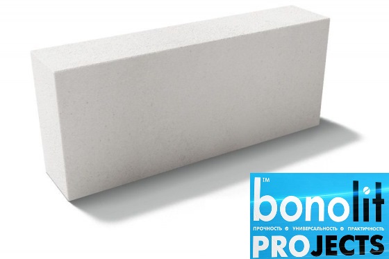 Газобетонный блок Bonolit Projects Дмитров (AeroStone) D500 B3,5 F100 600х200х150